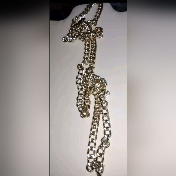 Ralph Lauren Women's Chain Belt Gold VTG  42" Vintage - Picture 1 of 15